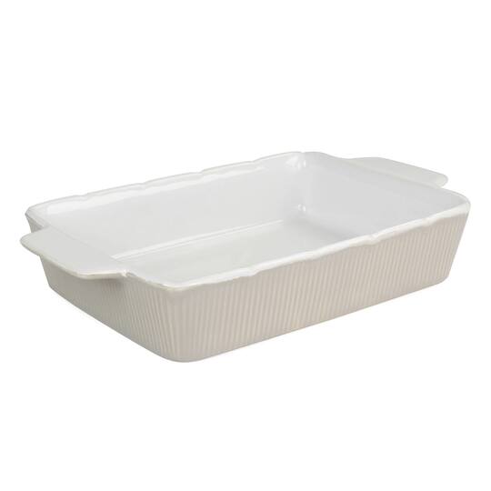 Martha Stewart Taupe Ceramic Rectangular Baker Set